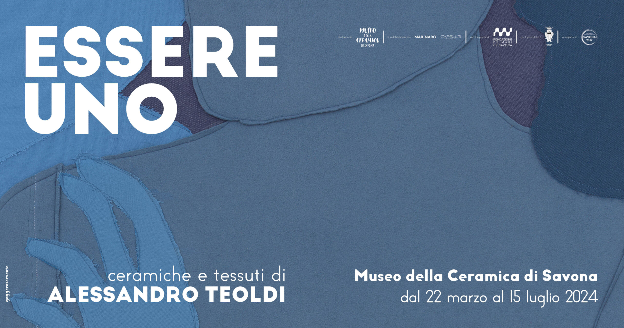 ESSERE UNO. Tessuti e ceramiche di Alessandro Teoldi